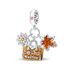 925 Silver Plated Diy Jewelry Accessories Bracelet With Maple Leaf And Owl Charm Beads And Dripping Oil Treatment