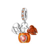 925 Silver Plated Diy Jewelry Accessories Bracelet With Maple Leaf And Owl Charm Beads And Dripping Oil Treatment