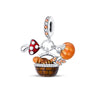 925 Silver Plated Diy Jewelry Accessories Bracelet With Maple Leaf And Owl Charm Beads And Dripping Oil Treatment