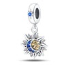 925 Silver Plated Jewelry Women's Niche High Grade Star Moon Pendant For Diy Bracelet And Necklace