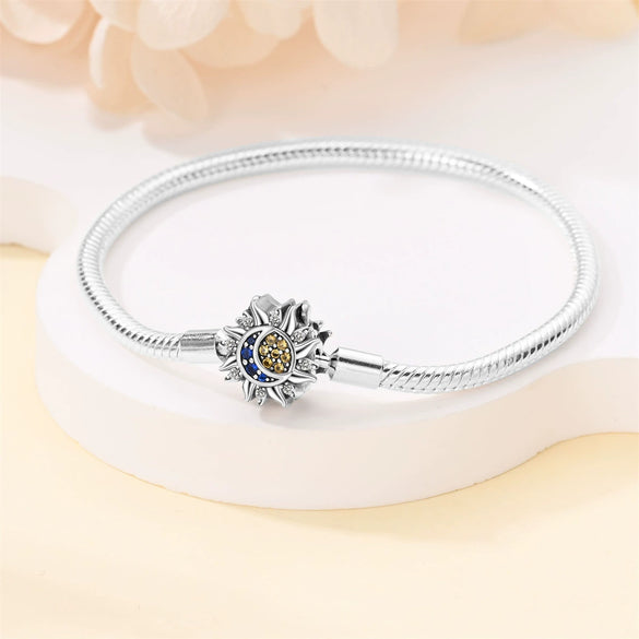 925 Silver Plated Jewelry Women's Niche High Grade Star Moon Pendant For Diy Bracelet And Necklace