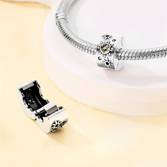 925 Silver Plated Jewelry Women's Niche High Grade Star Moon Pendant For Diy Bracelet And Necklace