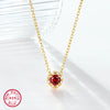 925 Silver Retro Simple Elegant Clavicle Chain With Geometric Zircon Electroplated Women's Necklace