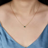 925 Silver Retro Simple Elegant Clavicle Chain With Geometric Zircon Electroplated Women's Necklace