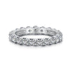 Silver Ring Geometric Light Luxury Electroplating Oval For Women