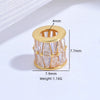 Silver Round Beads Spacer Beads For Diy Bracelet Necklace With Zirconia Light Luxury Style
