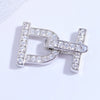 925 Silver Round Crescent Horseshoe Connecting Buckle Diy Handmade Zirconia Beaded Bracelet Necklace Universal Spring Buckle