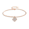 Silver S925 Four Leaf Clover Bracelet For Women Electroplated