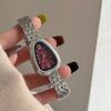 Silver Snake Head Steel Band Women's Simple Retro High End Quartz Watch