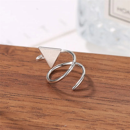 Simple Style Geometric Plating Copper No Inlaid Earrings