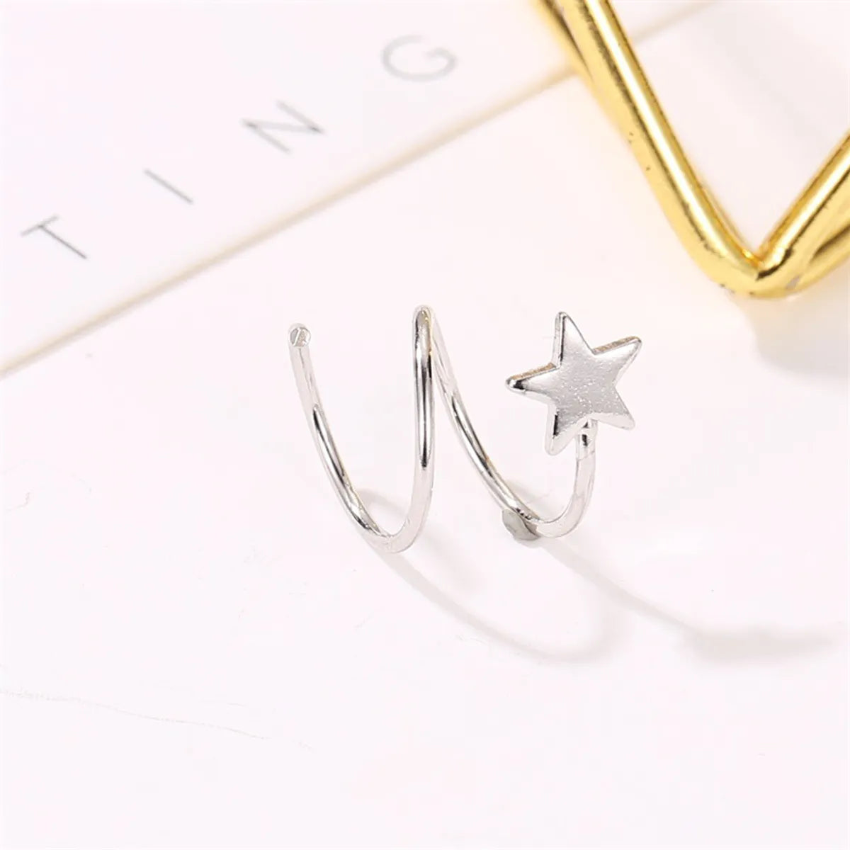 Simple Style Geometric Plating Copper No Inlaid Earrings