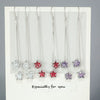 925 Silver Star Tassel Earrings Simple Trendy Long Elegant Ear Thread Earrings For Women