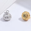 Silver 925 Sterling Geometric Pumpkin Pendant Diy Beaded Crystal Pearl Bracelet With Zirconia
