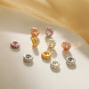 Silver Wheel Beads Inlaid Handmade Diy Jewelry Accessories For Bracelet And Necklace