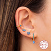 925 Silver Women's Geometric Earrings With Electroplating Treatment