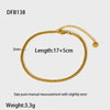 Simple Allmatch Geometric Stainless Steel Electroplated Twist Chain Figaro Chain Watch Strap Bracelet Unisex