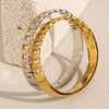 Simple Allmatch Temperament Light Luxury Hand Jewelry Stainless Steel 18K Gold Plated Chain Buckle Bracelet With Geometric Style And Electroplating Processing