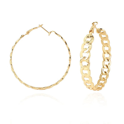 Simple Alloy Chain Earrings