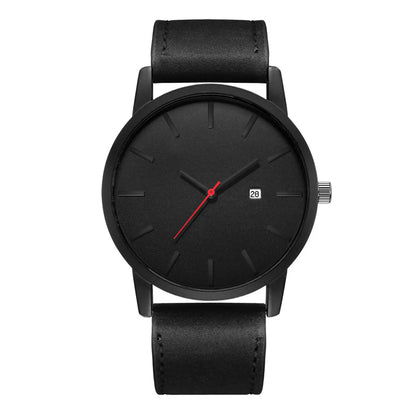 Simple Big Watch Men'S Fashion Matte Belt Quartz Watch Calendar Men'S Sports Watch Wholesale