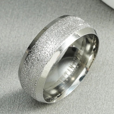 Simple Black Men'S And Women'S Titanium Steel Hypoallergenic Rings Wholesale