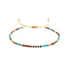 Simple Bohemian Style Colorful Friendship Handwoven Glass Glaze Beaded Bracelet For Women