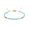 Simple Bohemian Style Colorful Friendship Handwoven Glass Glaze Beaded Bracelet For Women