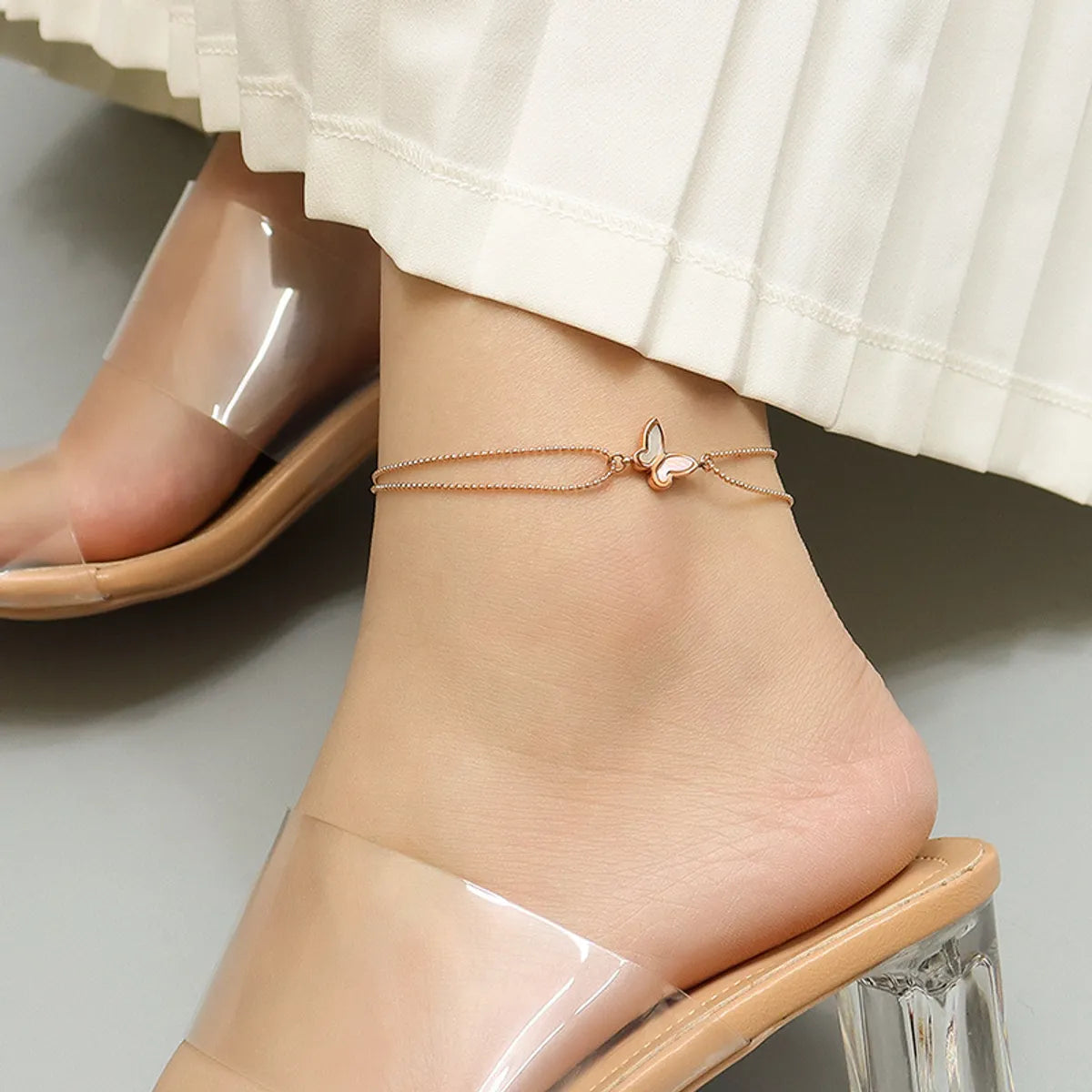 Simple Butterfly Anklet