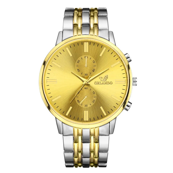 Simple Calendar Ultra-Thin Men'S Mesh Stainless Steel Strap Watch