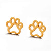 Simple Style Paw Print Plating Alloy No Inlaid Earrings Ear Studs