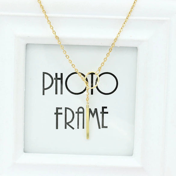 Simple Chain Metal Ring Short Necklace Simple Neck Chain Clavicle Chain Jewelry Wholesale Women