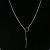 Simple Chain Metal Ring Short Necklace Simple Neck Chain Clavicle Chain Jewelry Wholesale Women