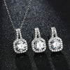 Simple Classic Women's Clavicle Chain With Diamond And Zircon Copper Pendant Titanium Steel Ochain Geometric Design