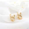 Simple Cold Style Ushaped Copper Ear Clip Earrings Without Ear Holes Electroplated