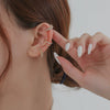 Simple Cold Style Ushaped Copper Ear Clip Earrings Without Ear Holes Electroplated