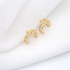 Simple Cold Style Ushaped Copper Ear Clip Earrings Without Ear Holes Electroplated