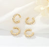 Simple Cold Style Ushaped Copper Ear Clip Earrings Without Ear Holes Electroplated