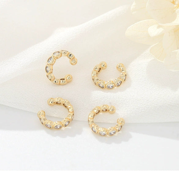 Simple Cold Style Ushaped Copper Ear Clip Earrings Without Ear Holes Electroplated