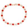 Simple Colorful Zircon Women's Bracelet Alloy Electroplating Light Luxury Allmatch Highend Accessory