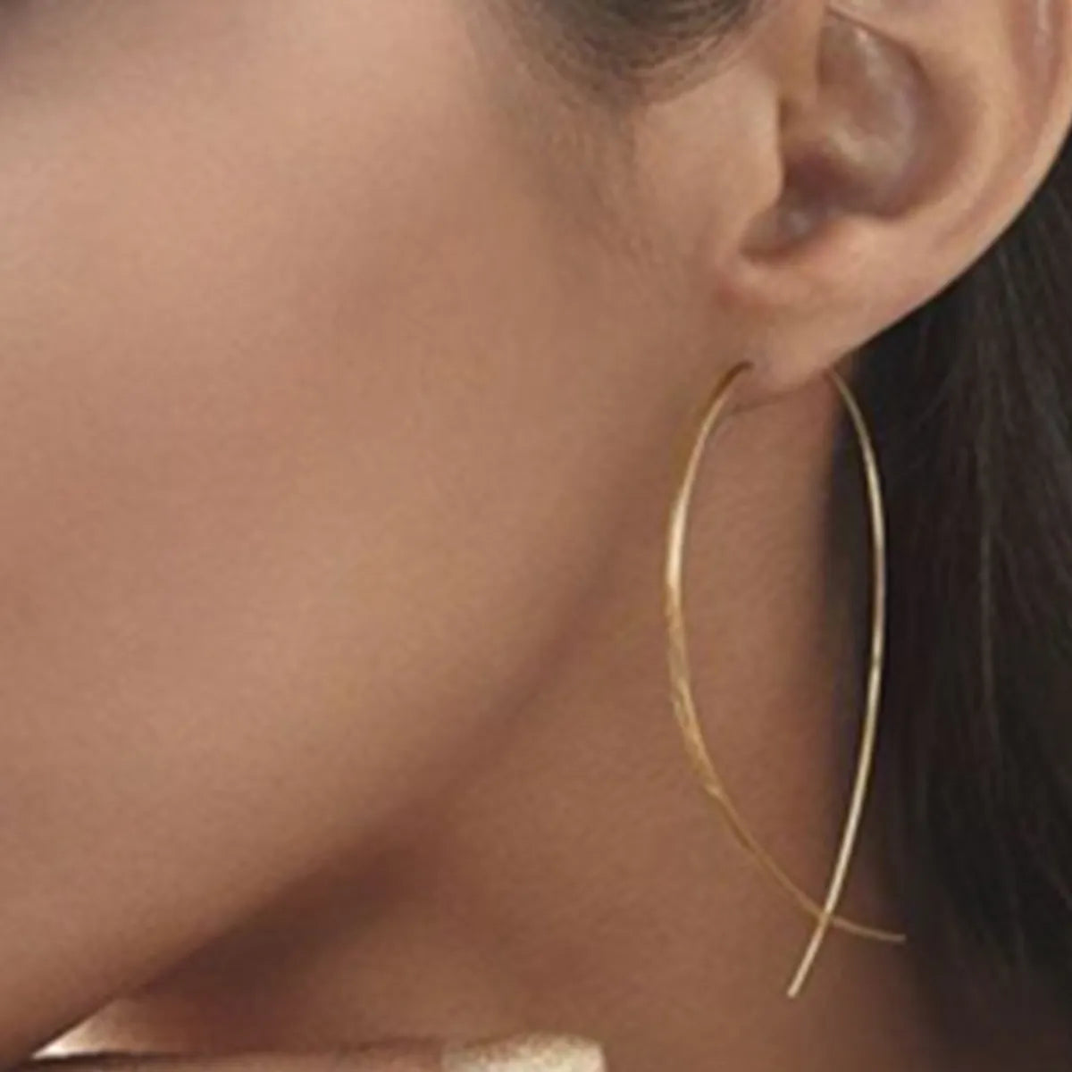 Fashion Geometric Plating Alloy No Inlaid Earrings