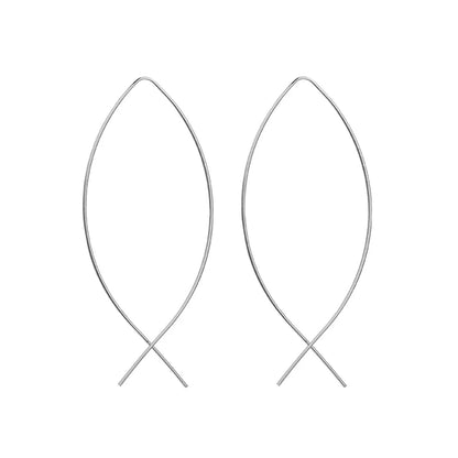 Fashion Geometric Plating Alloy No Inlaid Earrings