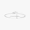 Simple Cross S925 Sterling Silver Bracelet For Women With Mirror Design And Geometric Styling Electroplated