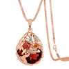 Simple Crystal Wheat Ear Necklace Women Alloy Corn Chain Long Sweater Chain Fashion Versatile Pendant Accessory