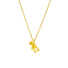 Simple Cute Cartoon Three Dimensional Glossy Bear Pendant Titanium Steel Necklace With Metal Chain Electroplated