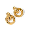 Simple Design Stainless Steel Earrings For Women With Electroplating Treatment