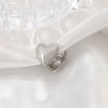 Simple Ear Free Love Ear Clip Heart Shaped Alloy Earrings For Women With Electroplating Design