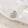 Simple Ear Free Love Ear Clip Heart Shaped Alloy Earrings For Women With Electroplating Design