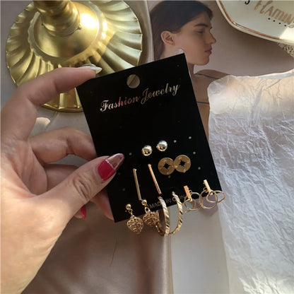 Simple Earrings Mini Earrings Pure Flowers Gentle Princess Diamond Crystal Earring Set Wholesale Nihaojewelry