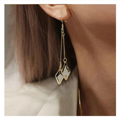 Simple Earrings Personality Wild Earrings Alloy Earrings Long Earrings Women