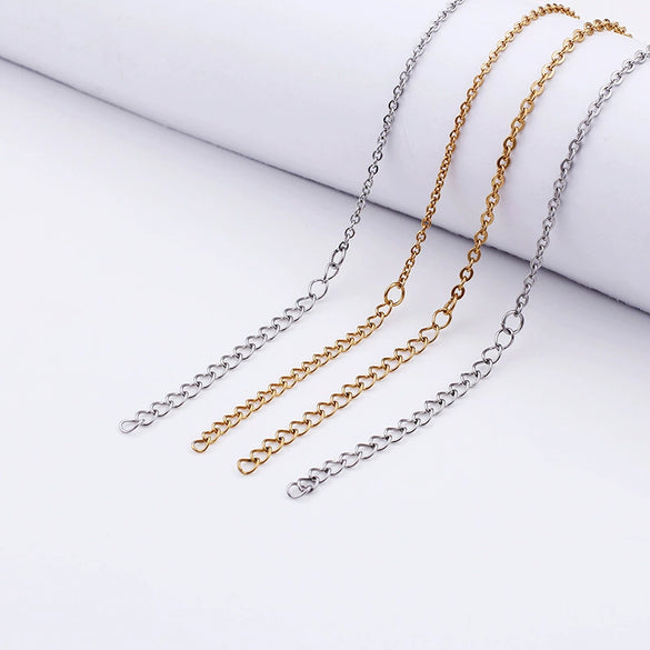 Simple Elegant Cold Style Cross Titanium Steel Geometric Welded Necklace For Women