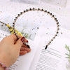 Simple Elegant Crystal Beaded Headband Diamond Style Hair Hoop Face Wash Headwear For Women
